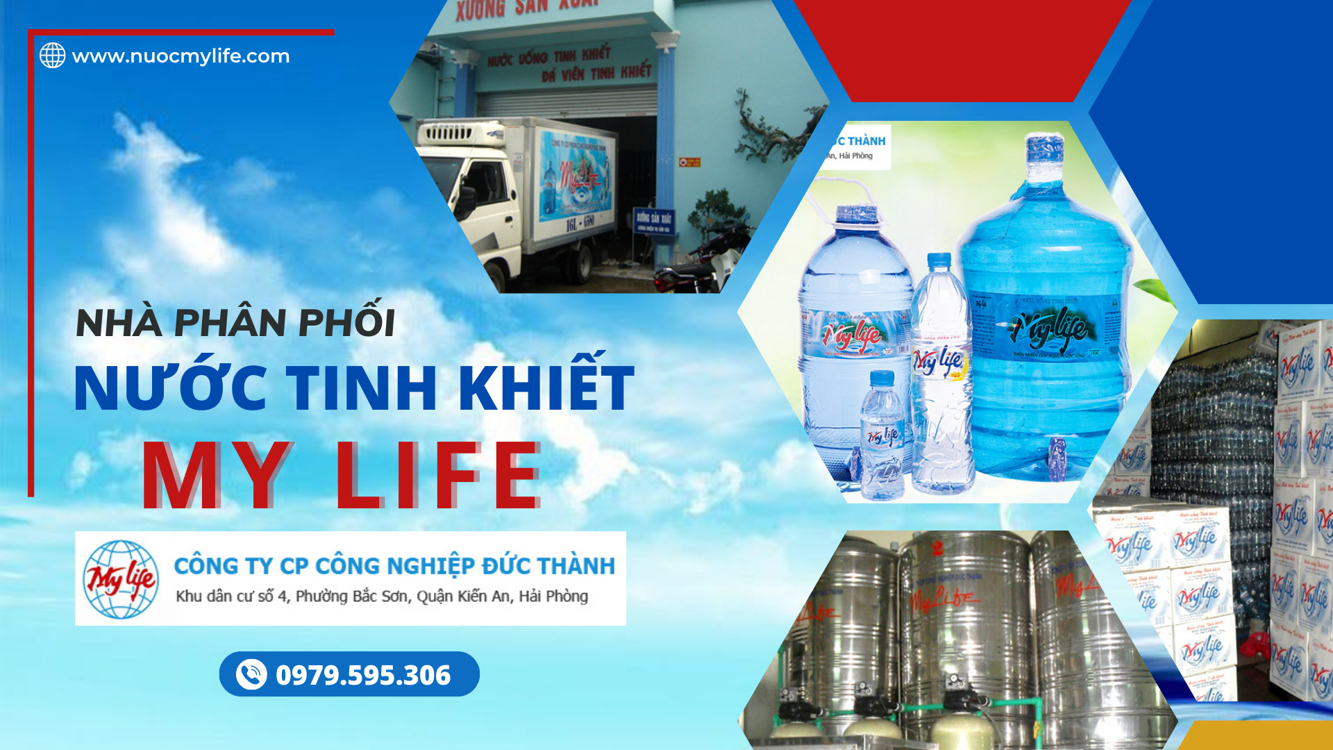 Đơn vị sản xuất và phân phối nước tinh khiết My Life chất lượng tại Hải Phòng