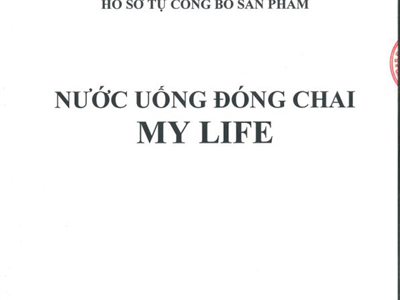 Hồ sơ công bố sản phẩm Nước Mylife